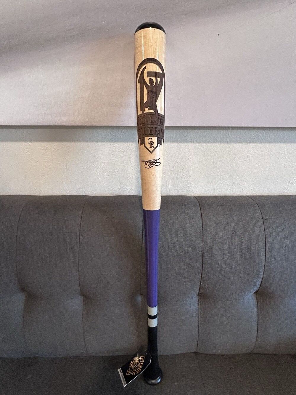 Rare Todd Helton Hall of Fame Colorado Rockies Pillbox Bay Co Full Size Bat